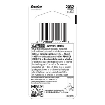 Energizer 2032 Lithium Coin Battery