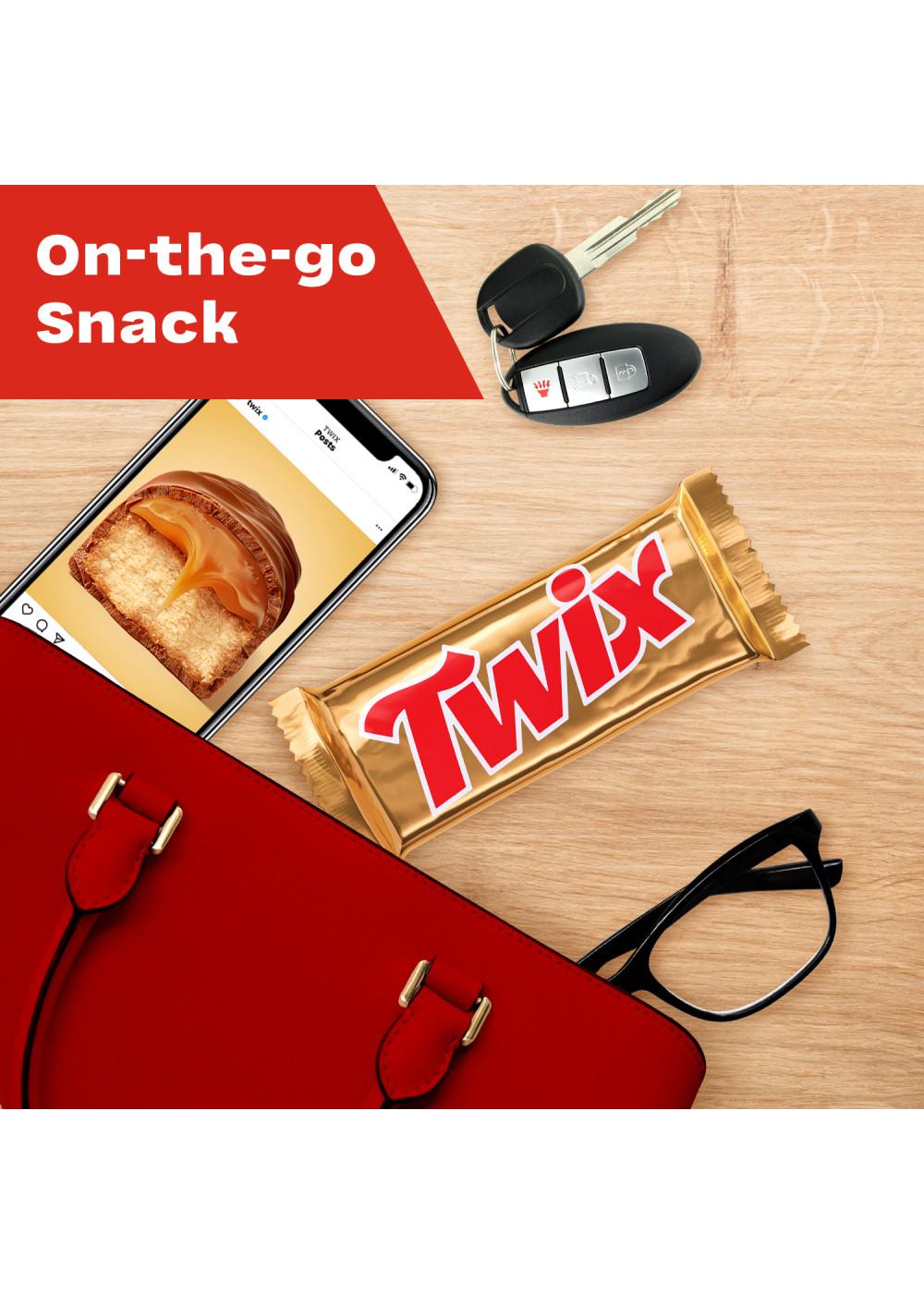 Twix Caramel Chocolate Cookie Candy Bar; image 8 of 10