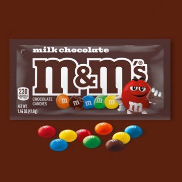 M&M'S Milk Chocolate Candy - Full Size, 1.69 oz