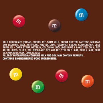 M&M'S Milk Chocolate Candy - Full Size, 1.69 oz