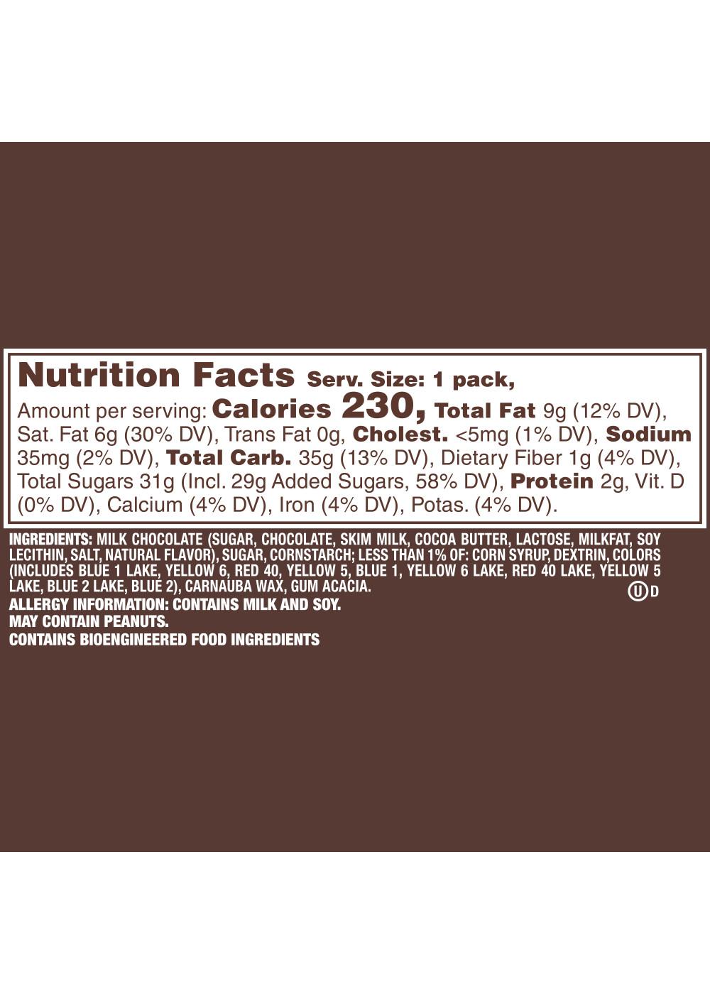 M&M'S Milk Chocolate Candy - Full Size; image 7 of 10