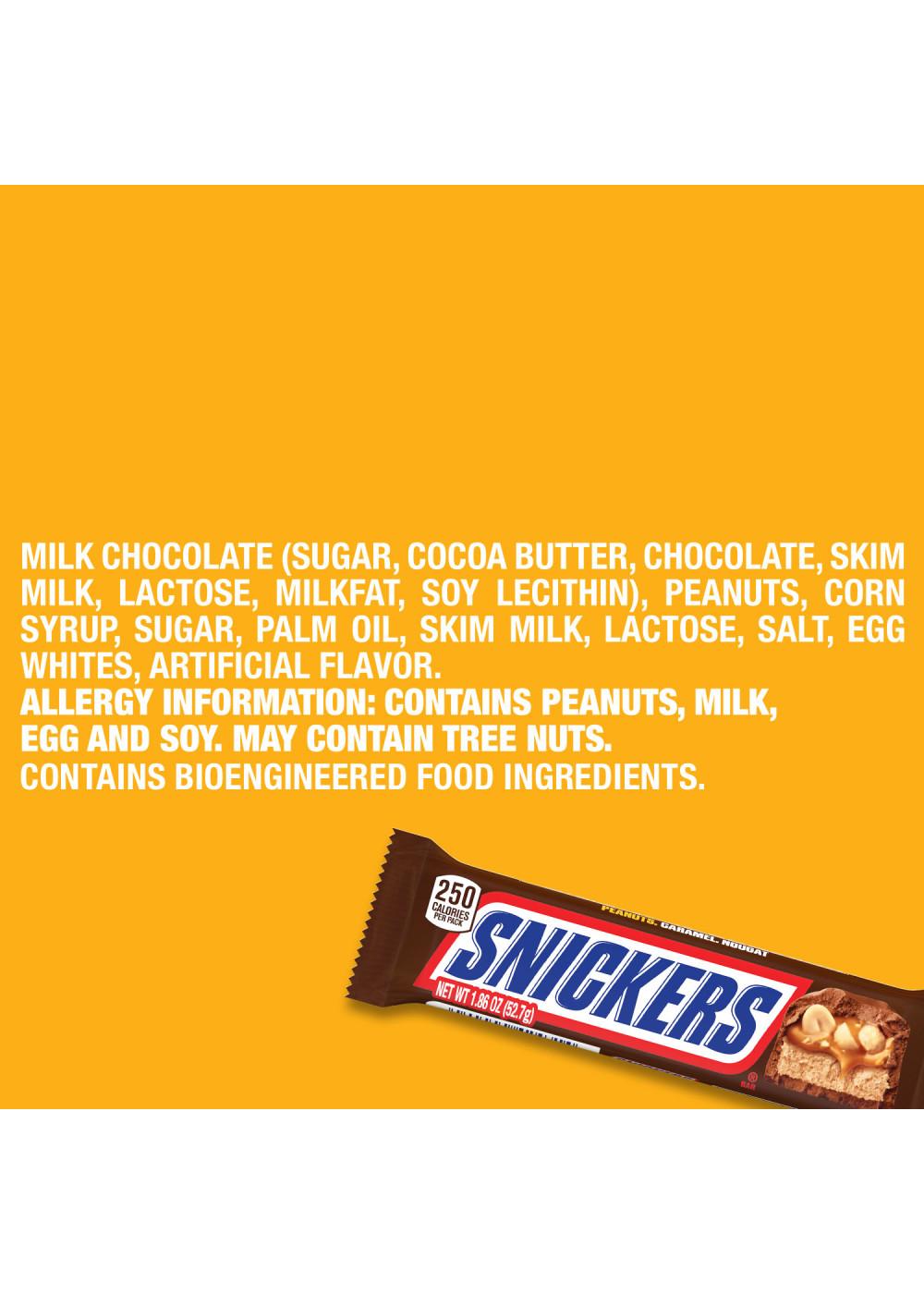 Snickers Full Size Milk Chocolate Candy Bars; image 9 of 10