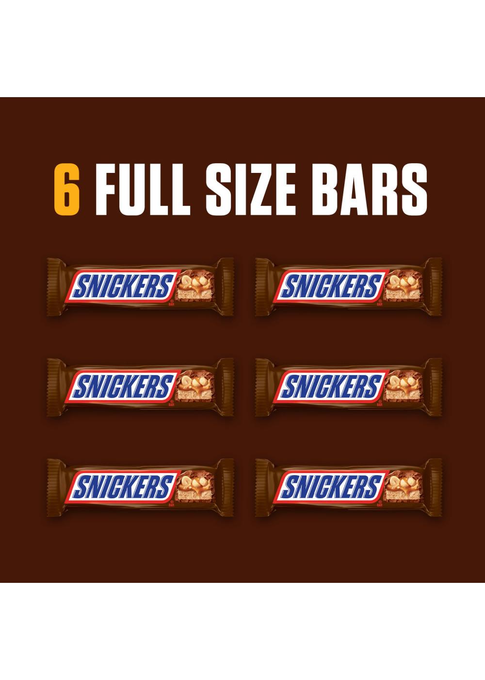 Snickers Full Size Chocolate Candy Bars; image 6 of 6