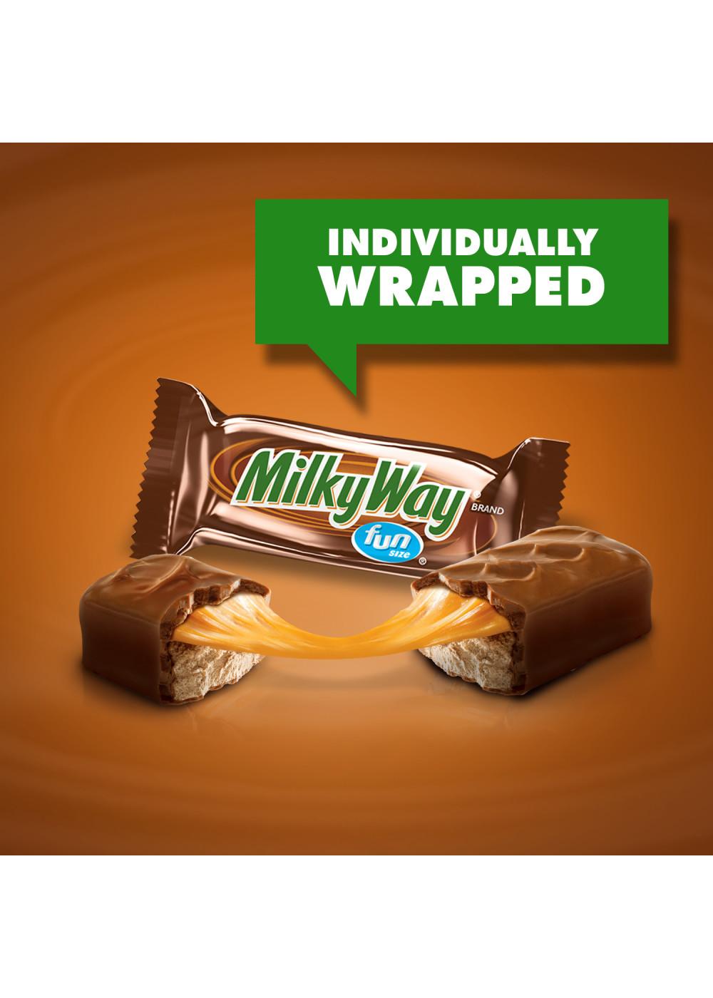 Milky Way Milk Chocolate Fun Size Candy Bars; image 2 of 10