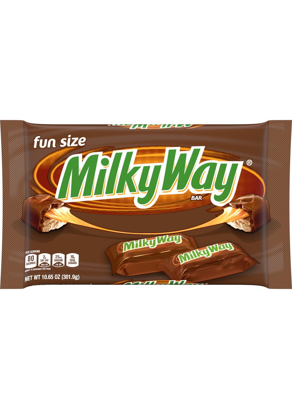 Milky Way Milk Chocolate Fun Size Candy Bars; image 1 of 7