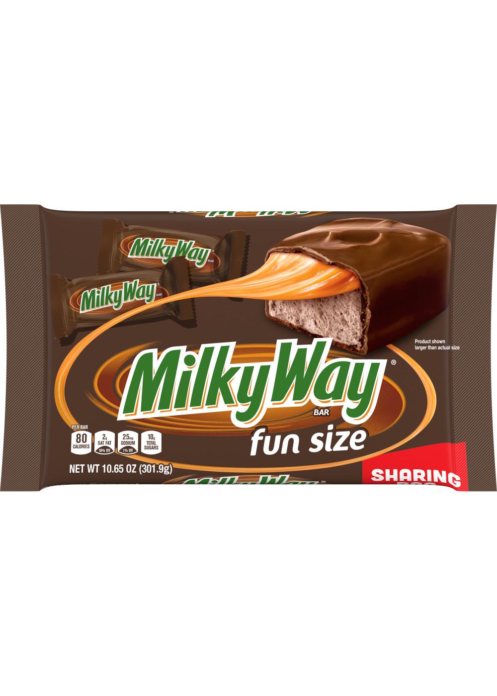 Milky Way Fun Size Chocolate Candy Bars; image 3 of 10