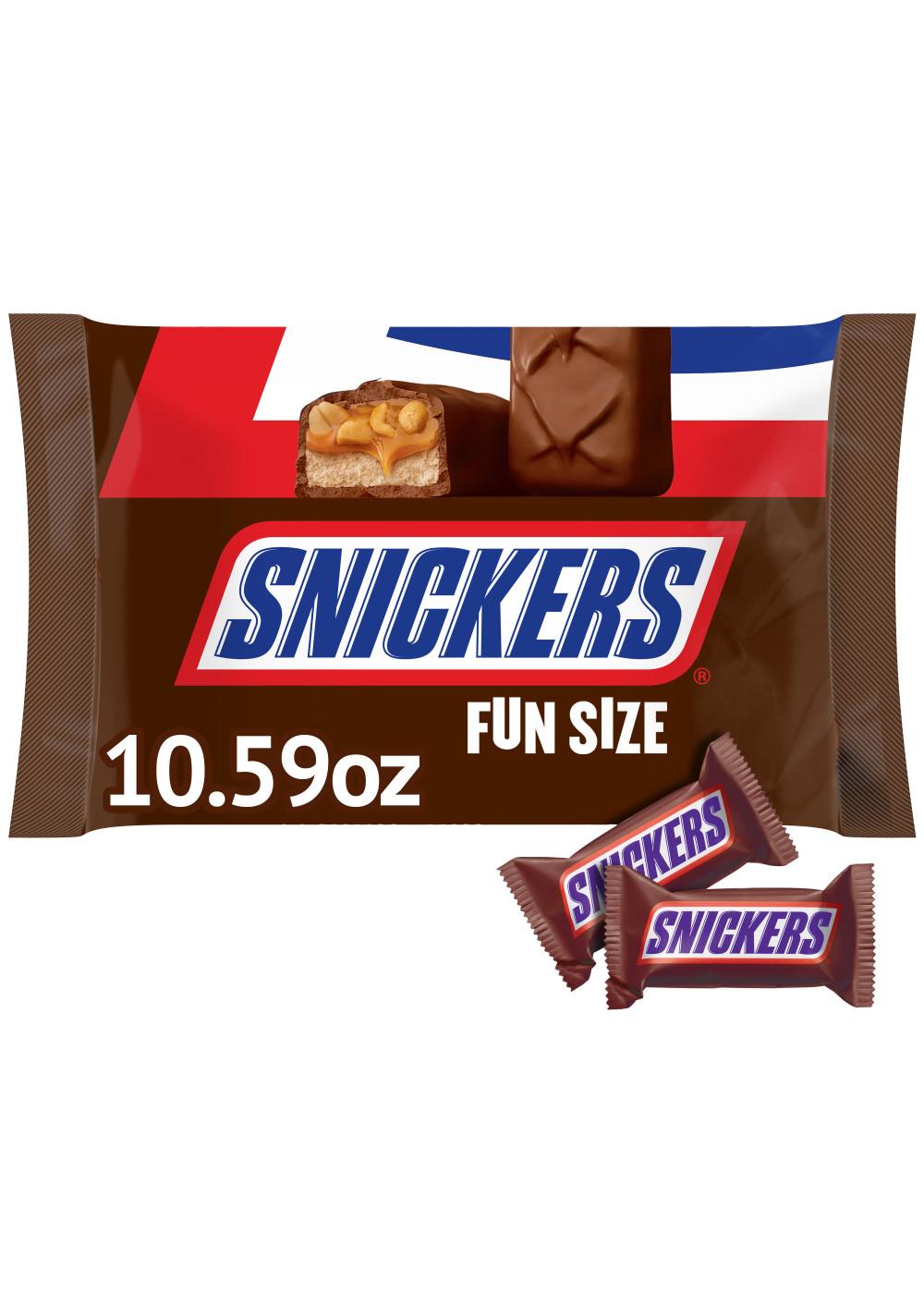 Snickers Chocolate Fun Size Candy Bars; image 3 of 11