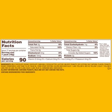 M&M'S Peanut Milk Chocolate Fun Size Candy