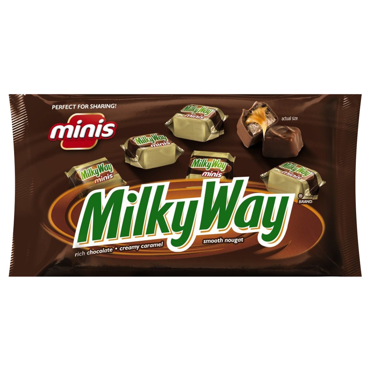 Milky Way Milk Chocolate Minis Size Candy Bars Bag Shop Candy At H E B