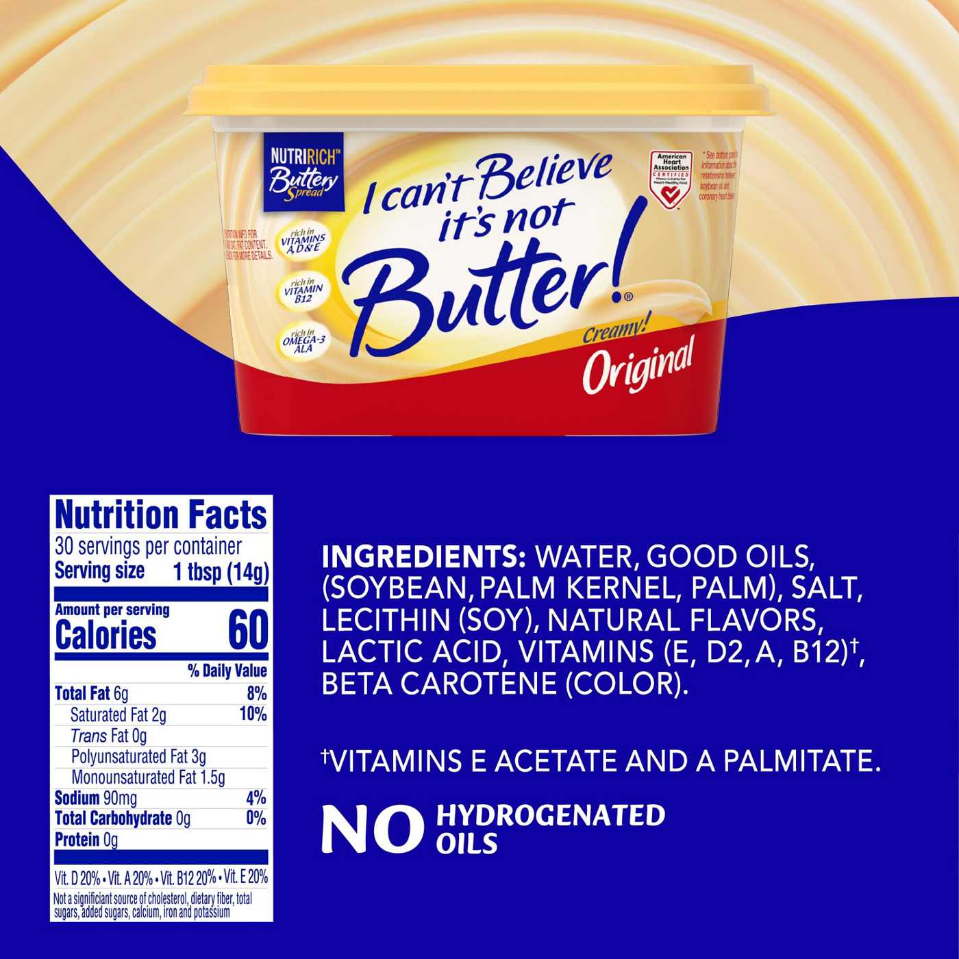 I Can't Believe It's Not Butter! Original Spread; image 2 of 6