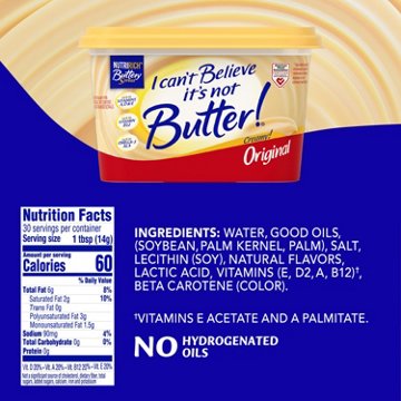 I Can't Believe It's Not Butter! Original Spread, 15 oz