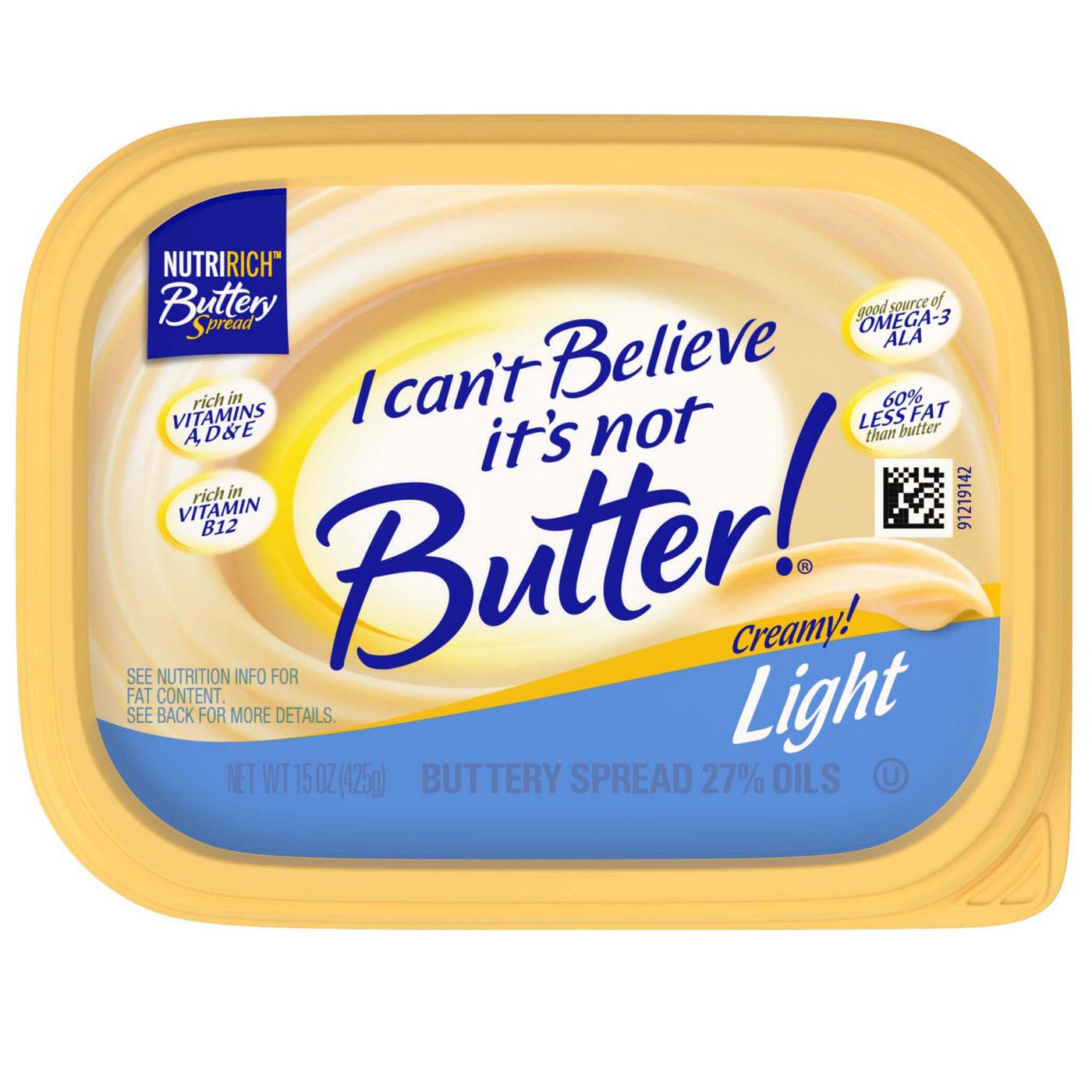 I Can't Believe It's Not Butter! Light Spread; image 3 of 3