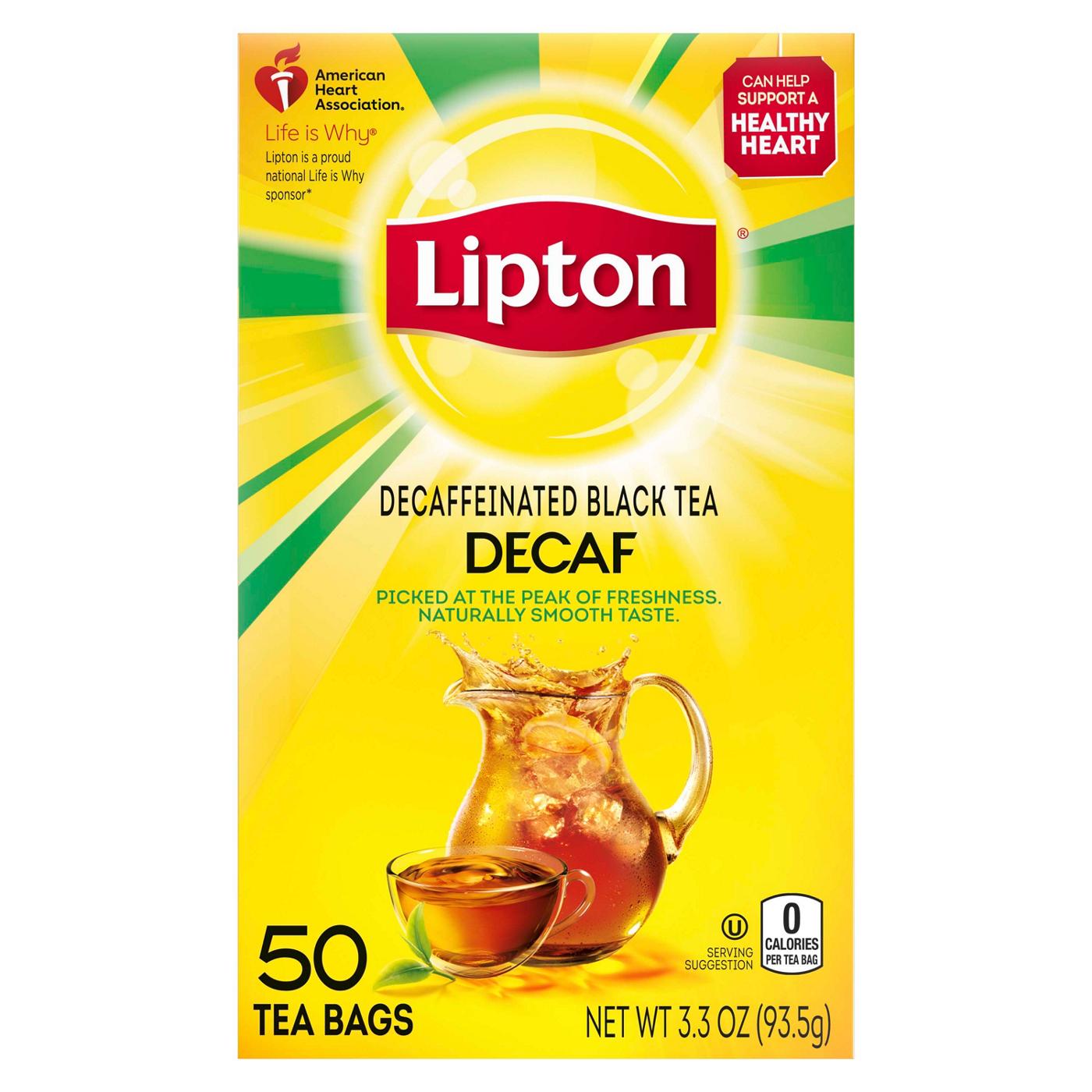 Lipton Decaffeinated Black Tea Bags; image 2 of 4