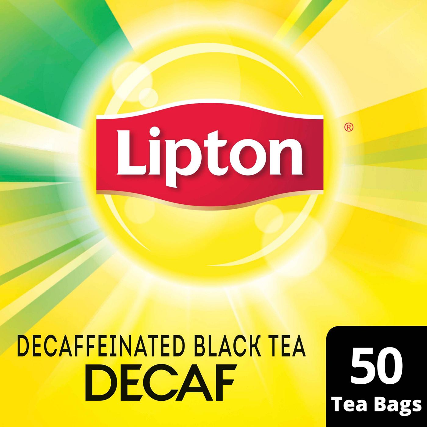 Lipton Decaffeinated Black Tea Bags; image 4 of 4