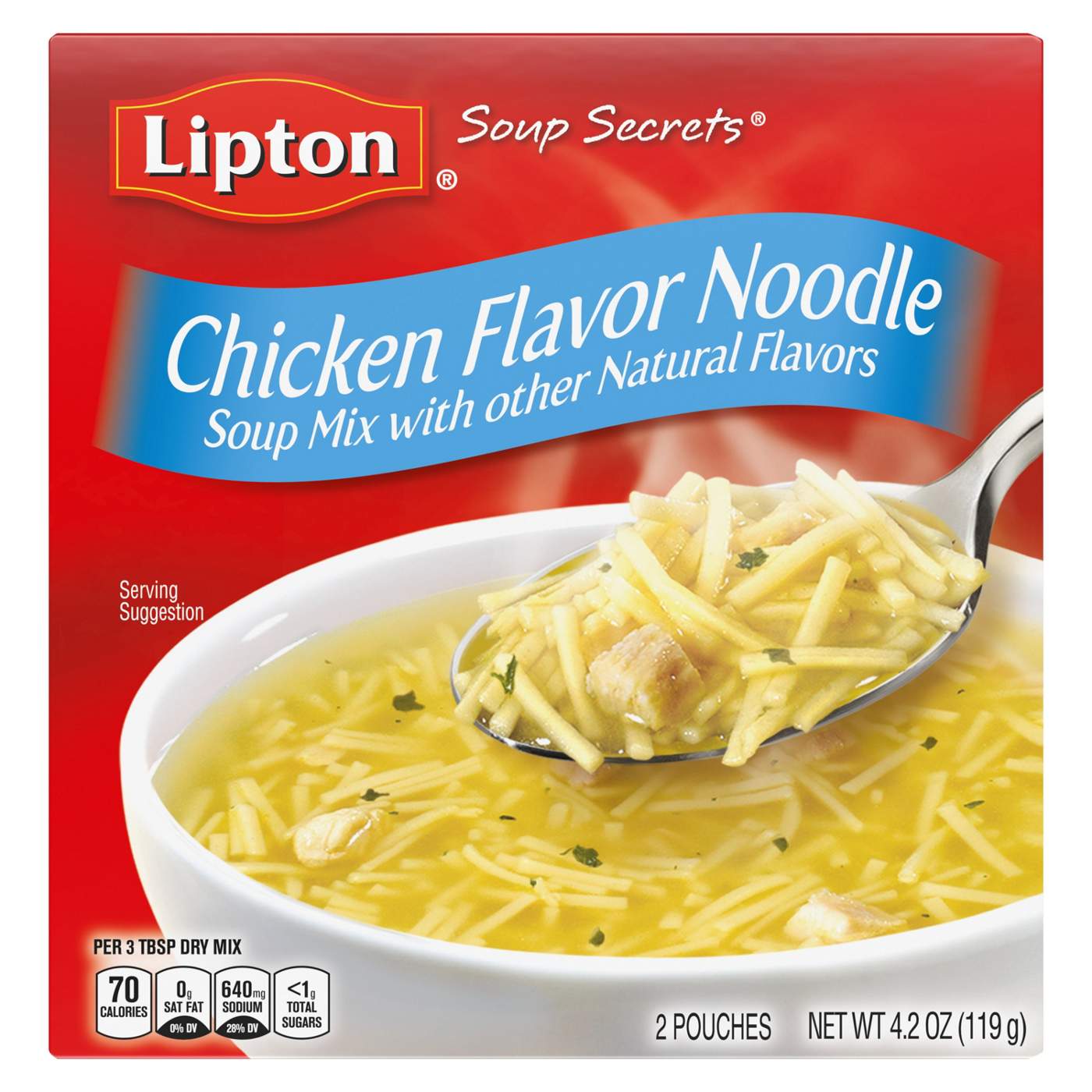 Lipton Chicken Noodle Soup Mix; image 1 of 2