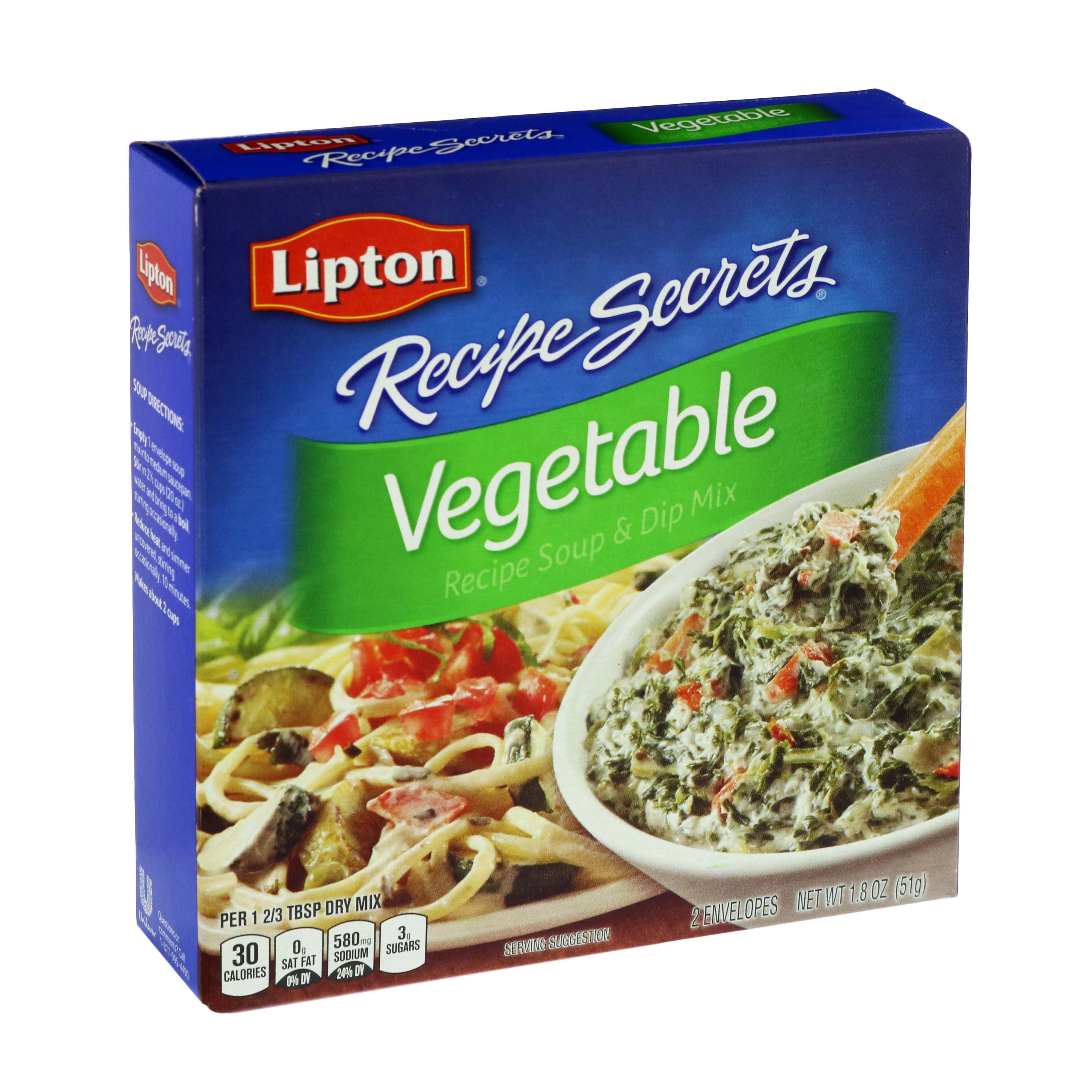 Lipton Recipe Secrets Soup and Dip Mix Vegetable - Shop Soups & Chili 