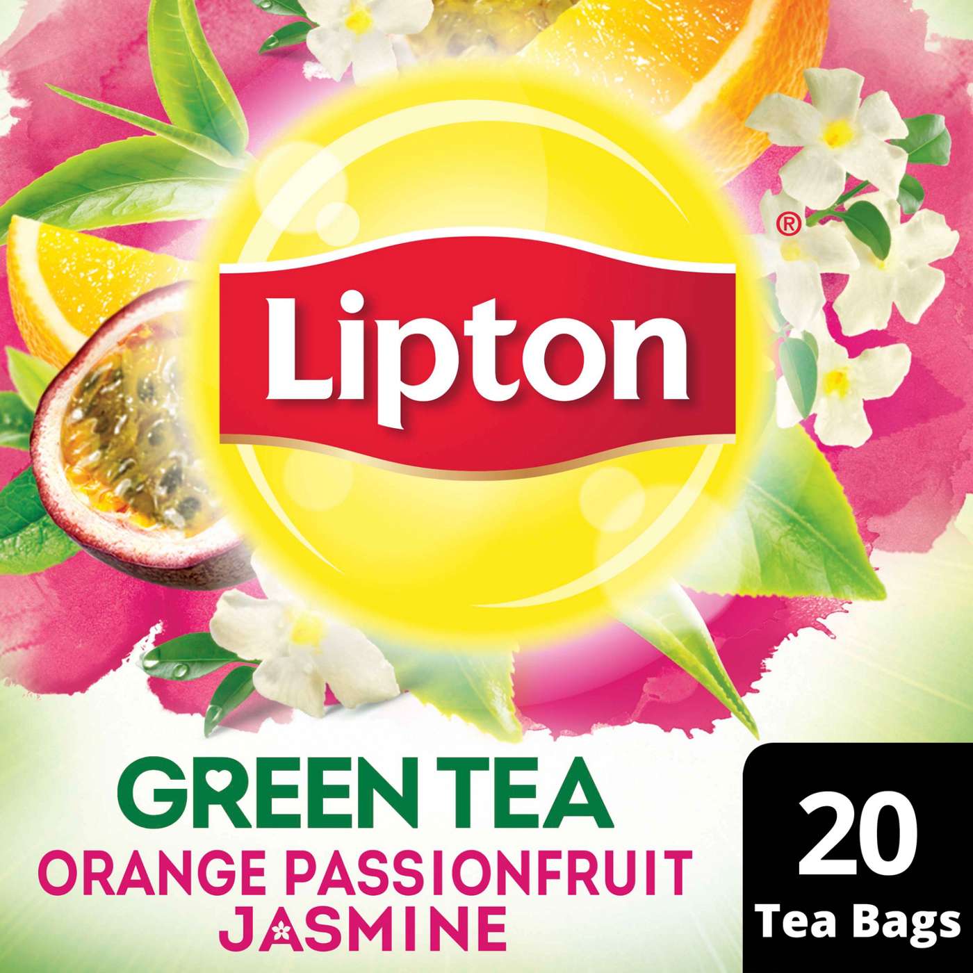 Lipton Orange Passionfruit Jasmine Green Tea Bags; image 3 of 4