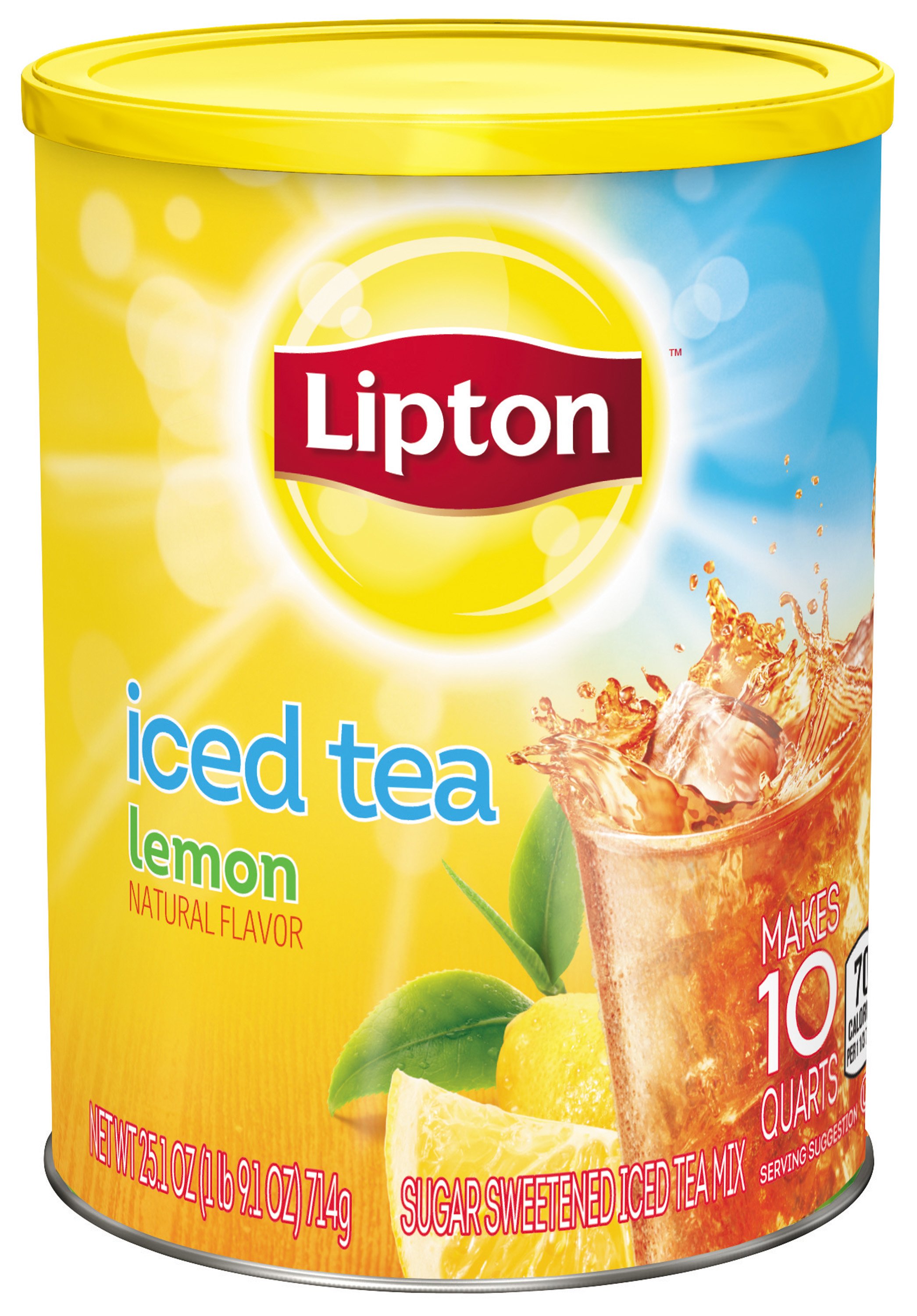 Lipton Natural Lemon Flavor Iced Tea Mix - Shop Tea at H-E-B
