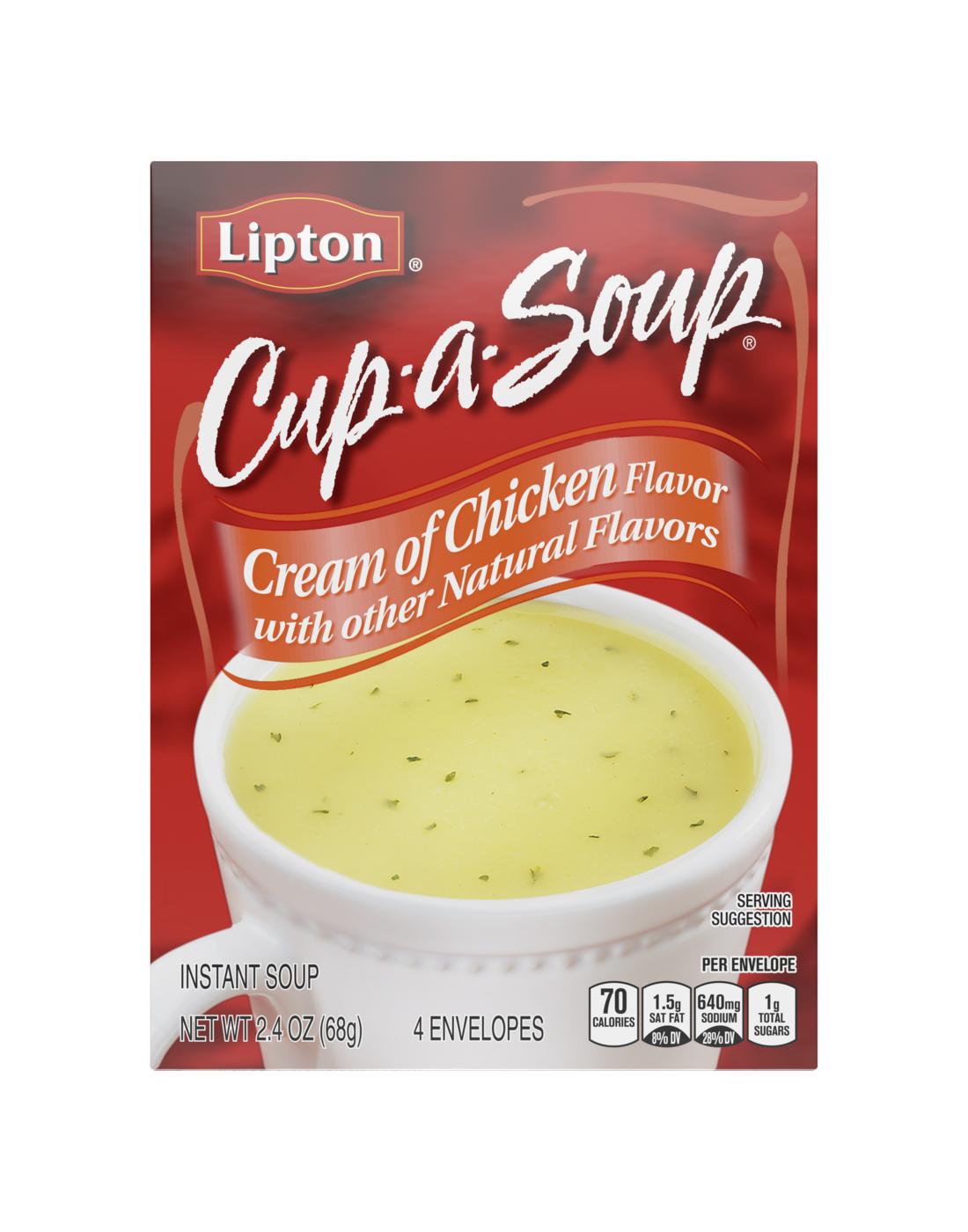 Lipton Cup-a-Soup Instant Soup Mix Cream of Chicken; image 1 of 5
