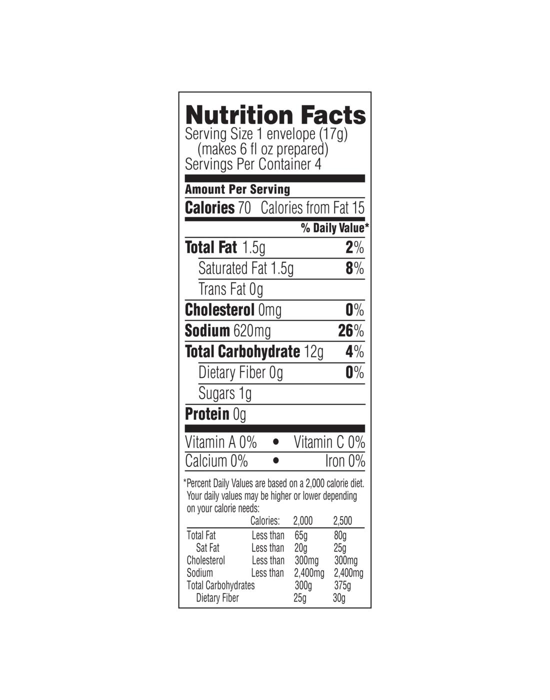 Lipton Cup-a-Soup Instant Soup Mix Cream of Chicken; image 3 of 5