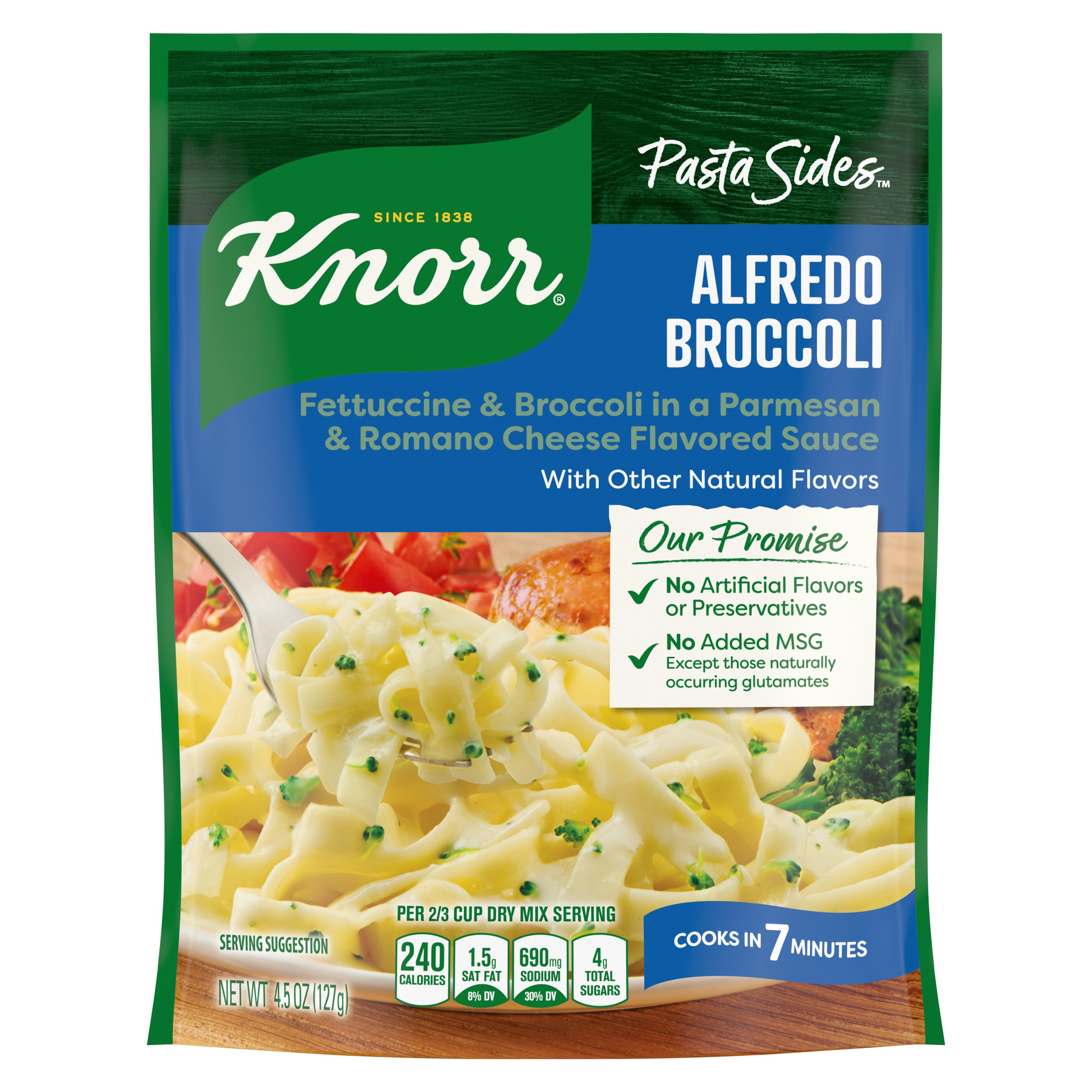 Knorr Alfredo Broccoli Fettuccine Pasta Sides Shop Pantry meals at HEB