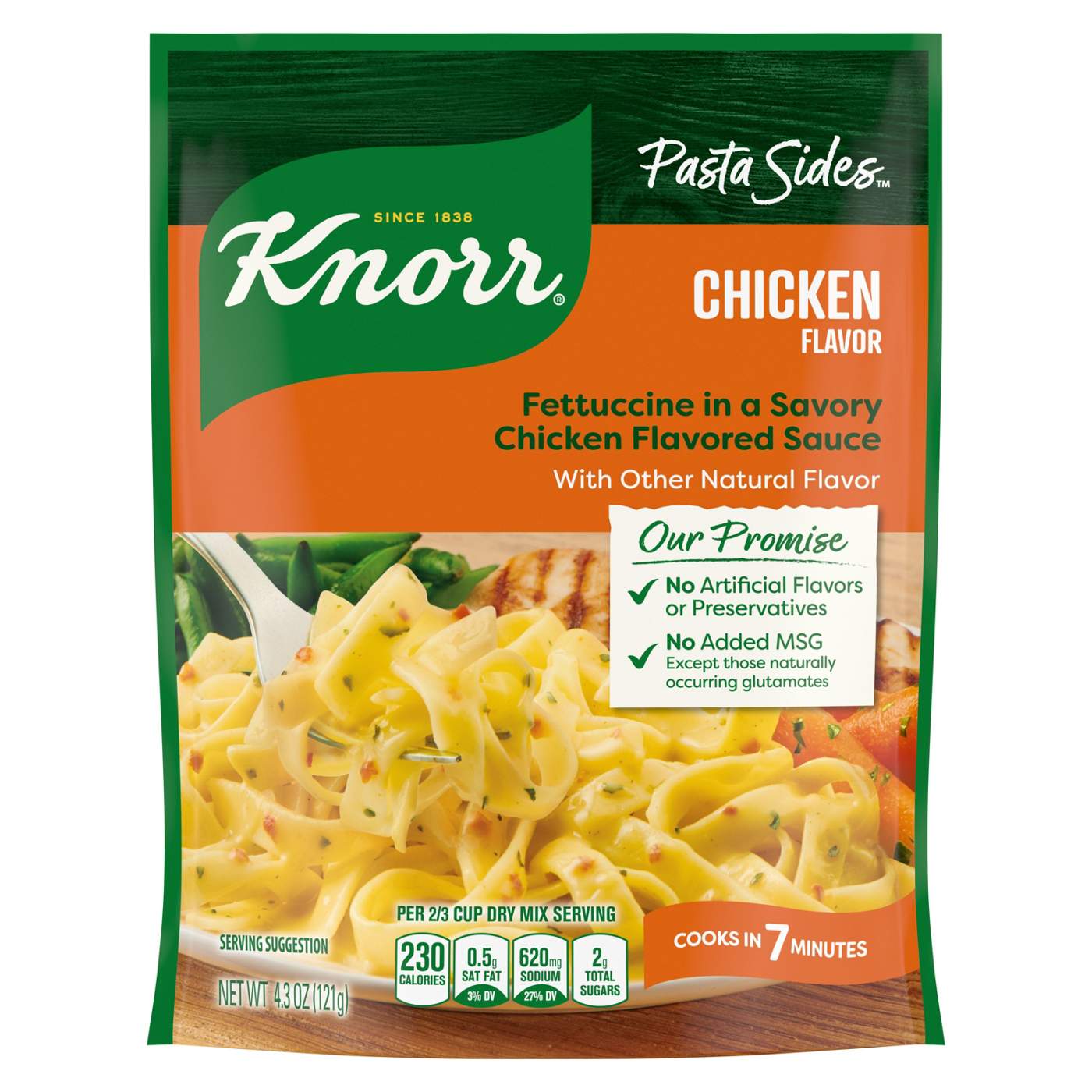 Knorr Pasta Sides Chicken Fettuccine; image 1 of 8