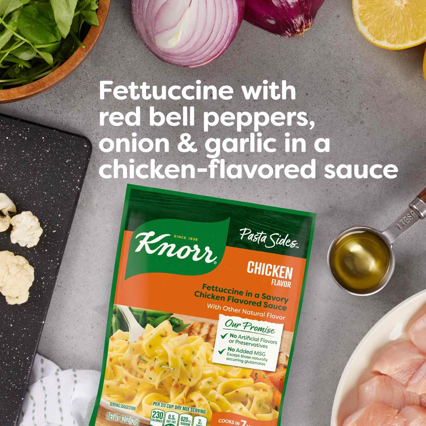 Knorr Pasta Sides Chicken Fettuccine; image 3 of 8