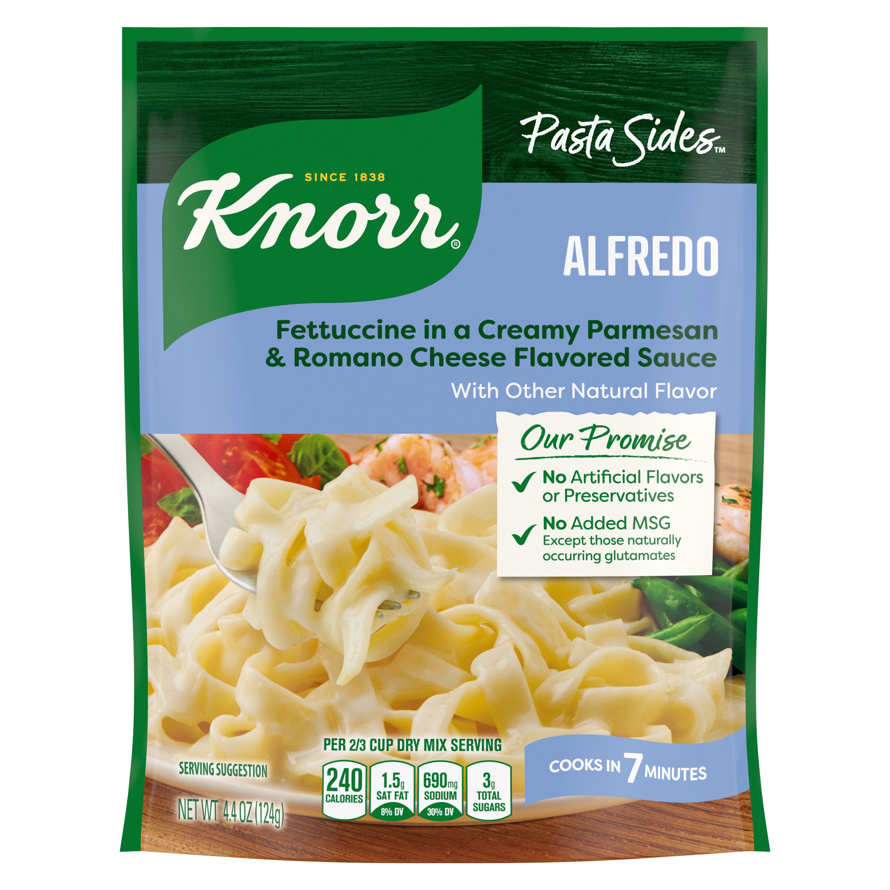 Knorr Pasta Sides Fettuccine Alfredo Shop Pantry meals at HEB