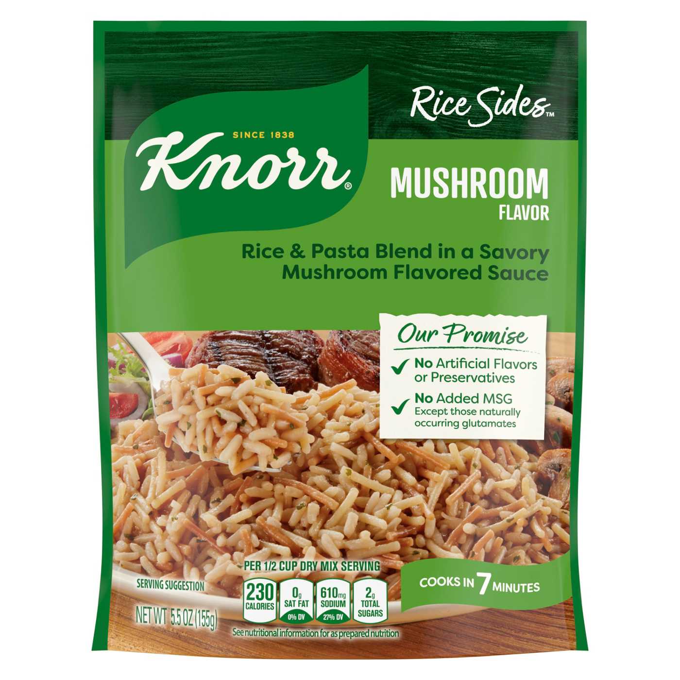 Knorr Rice Sides Mushroom Long Grain Rice and Vermicelli Pasta Blend; image 1 of 3