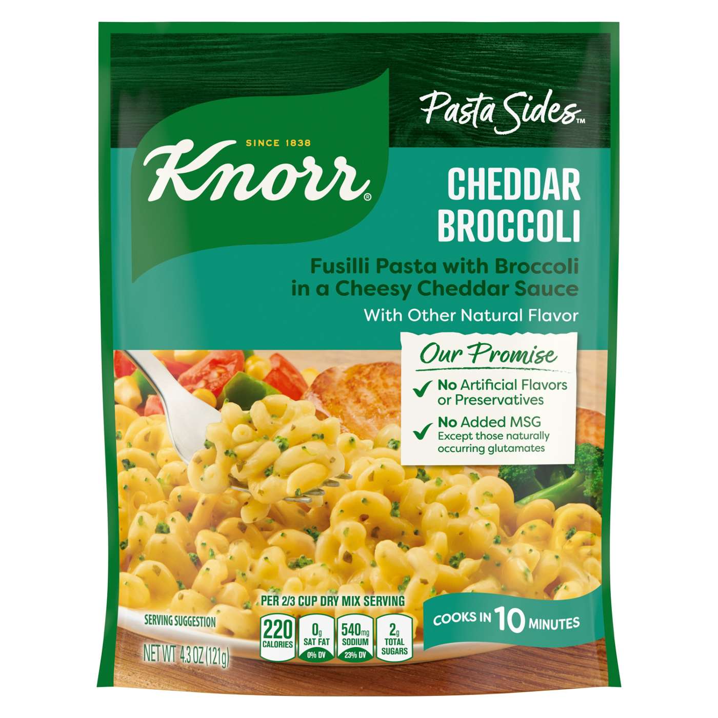 Knorr Pasta Sides Cheddar Broccoli Fusilli; image 1 of 5