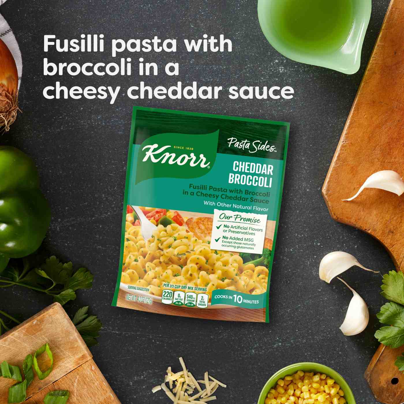 Knorr Pasta Sides Cheddar Broccoli Fusilli; image 4 of 9