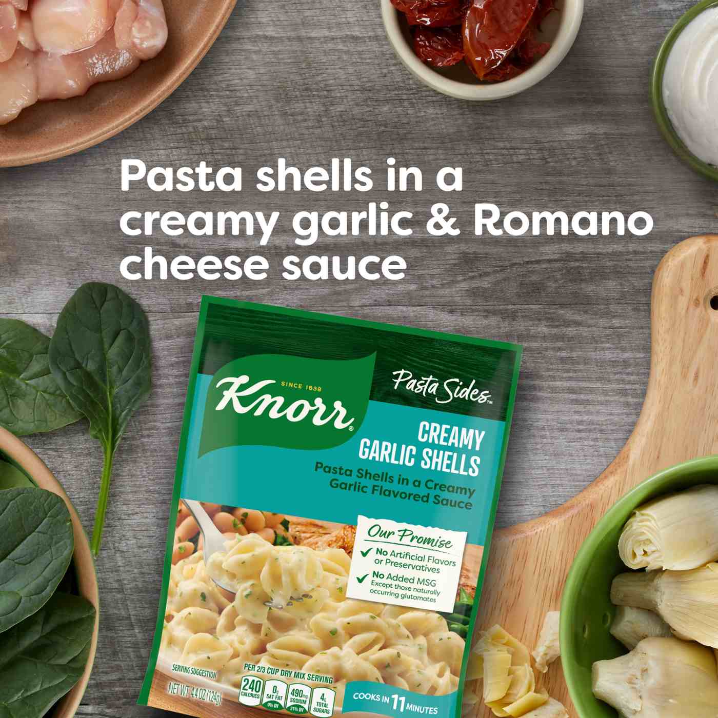 Knorr Pasta Sides Creamy Garlic Shells; image 6 of 8