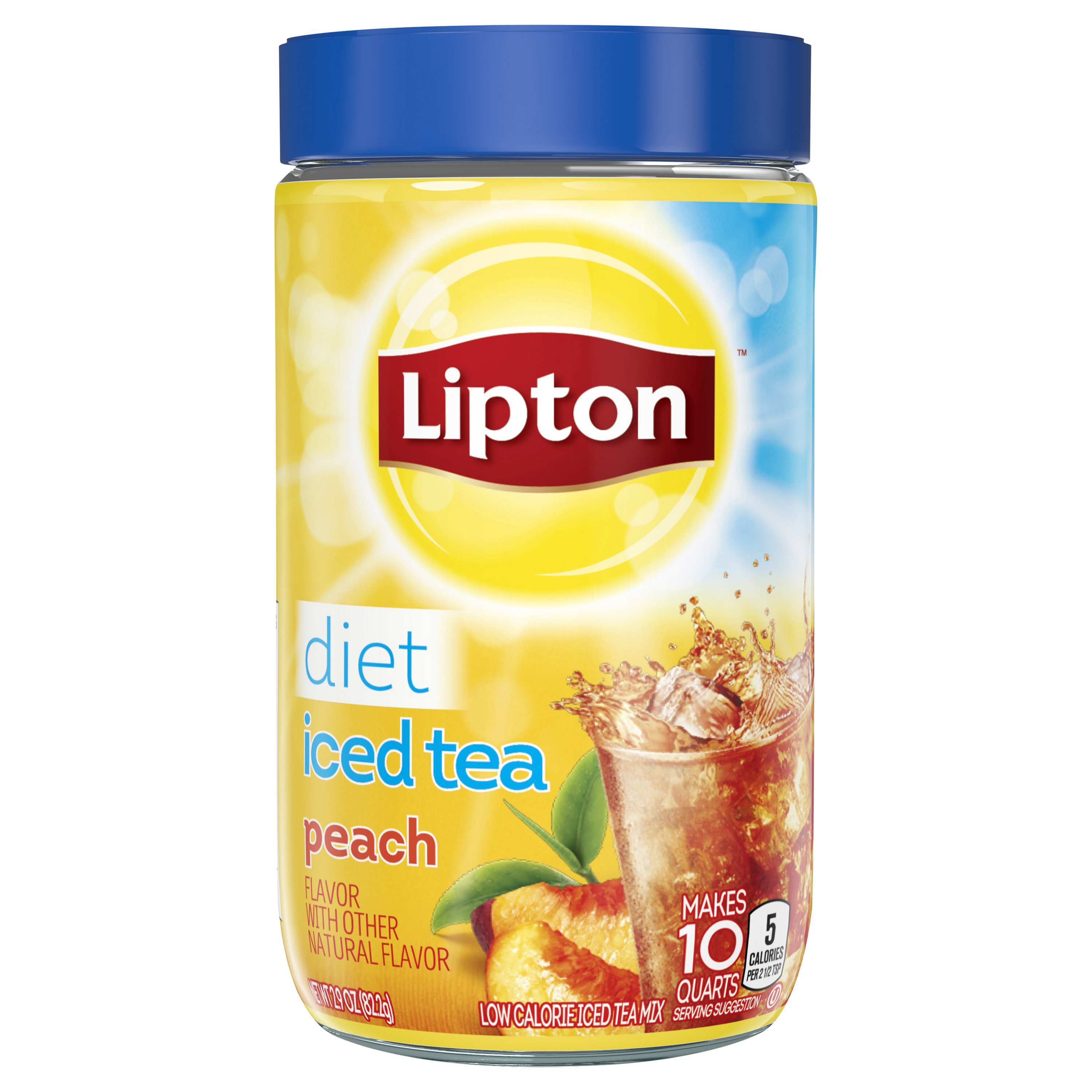 Lipton Diet Peach Iced Tea Mix Shop Tea At H E B