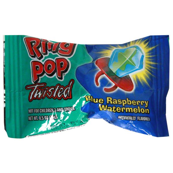 Ring Pop Twisted Blue Raspberry Watermelon Shop Snacks & Candy at HEB