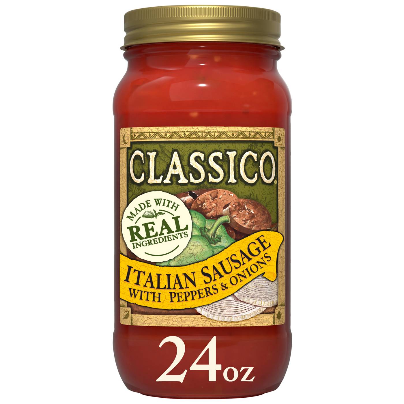 Classico Italian Sausage, Peppers & Onions Pasta Sauce; image 1 of 4