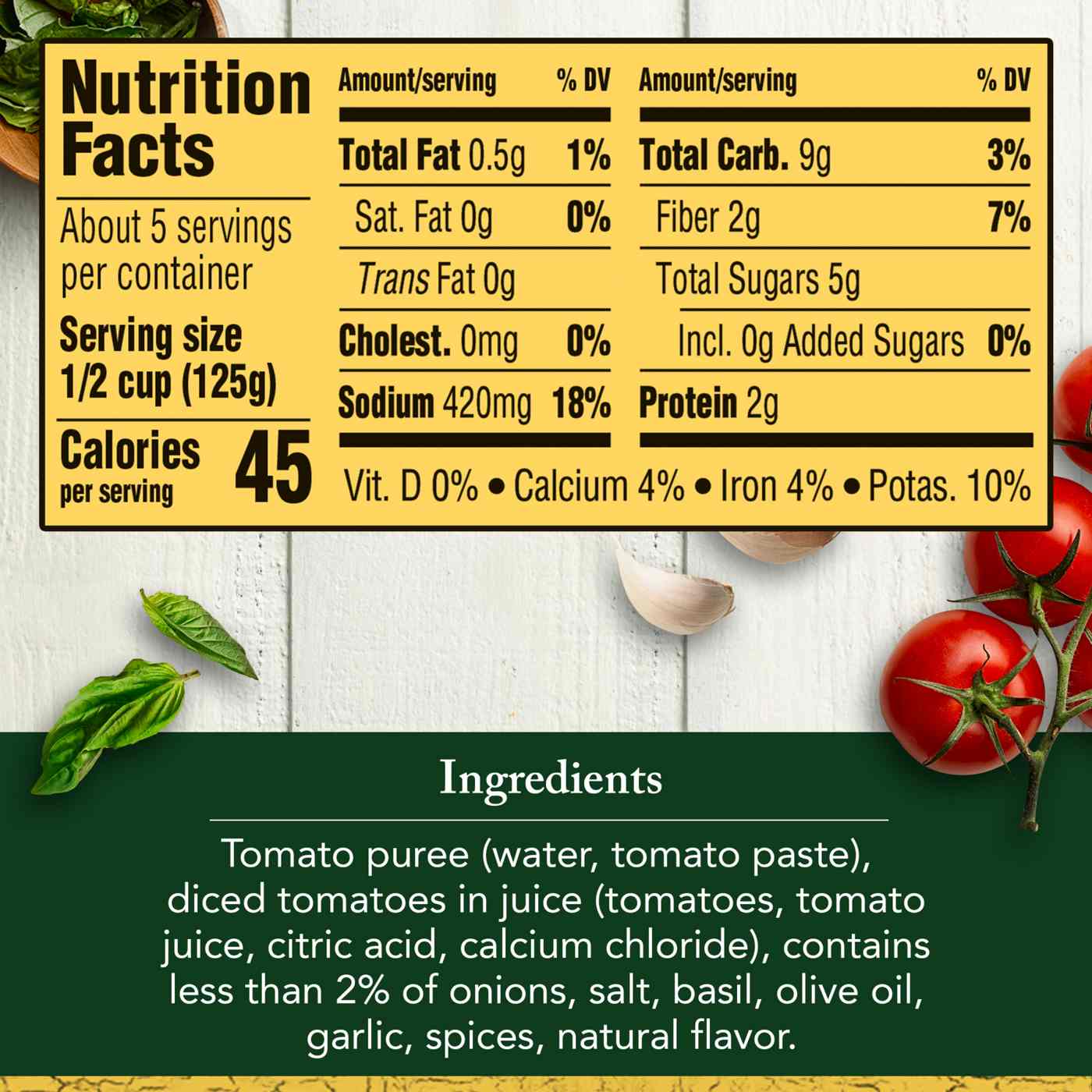 Classico Tomato & Basil Pasta Sauce; image 8 of 9