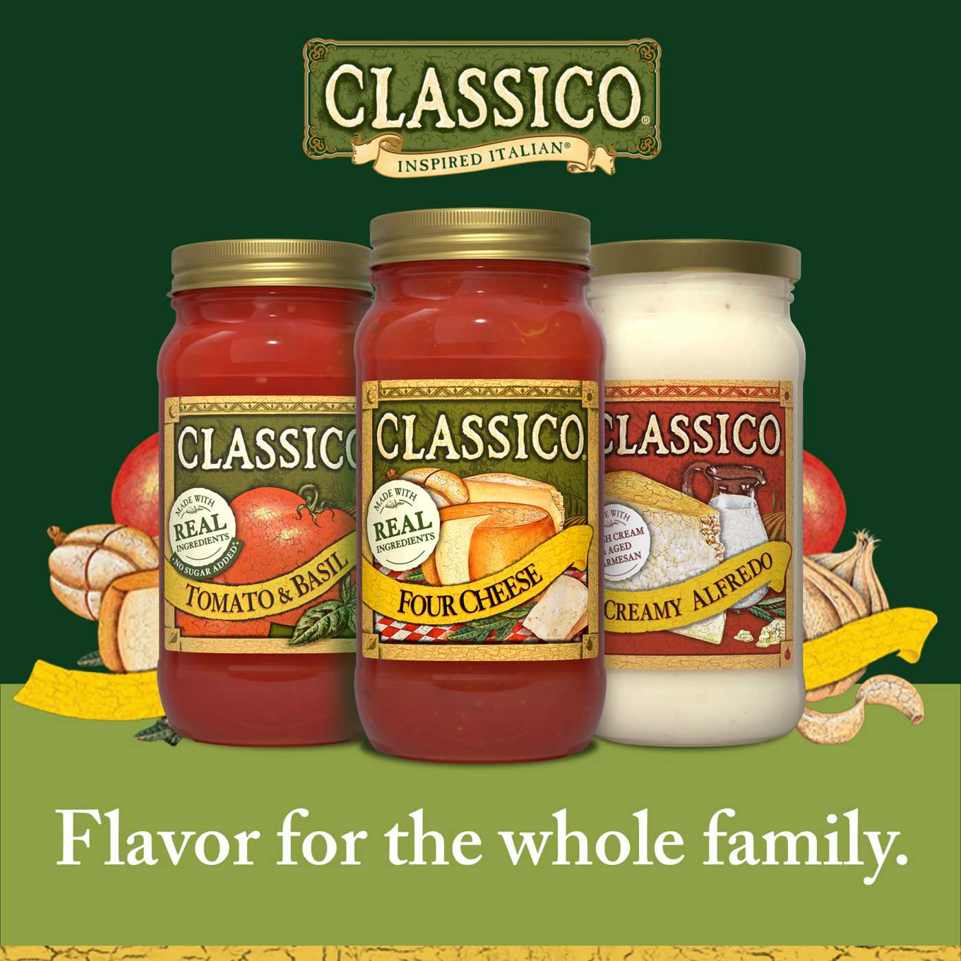 Classico Four Cheese Pasta Sauce; image 5 of 9