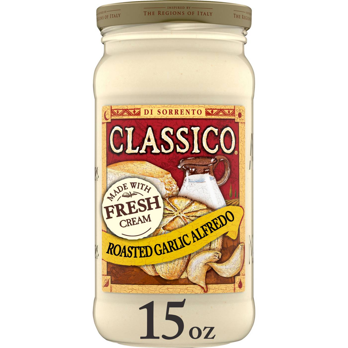 Classico Roasted Garlic Alfredo Pasta Sauce; image 1 of 8