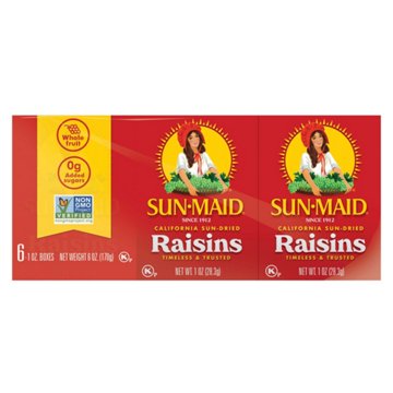 Sun-Maid California Raisins, 6 ct