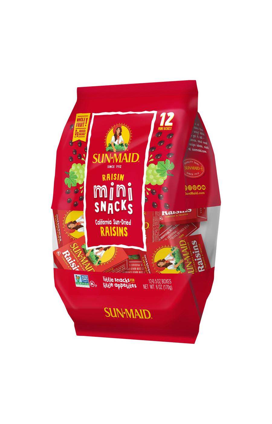 Sun-Maid Natural California Raisins Mini Snacks; image 5 of 5