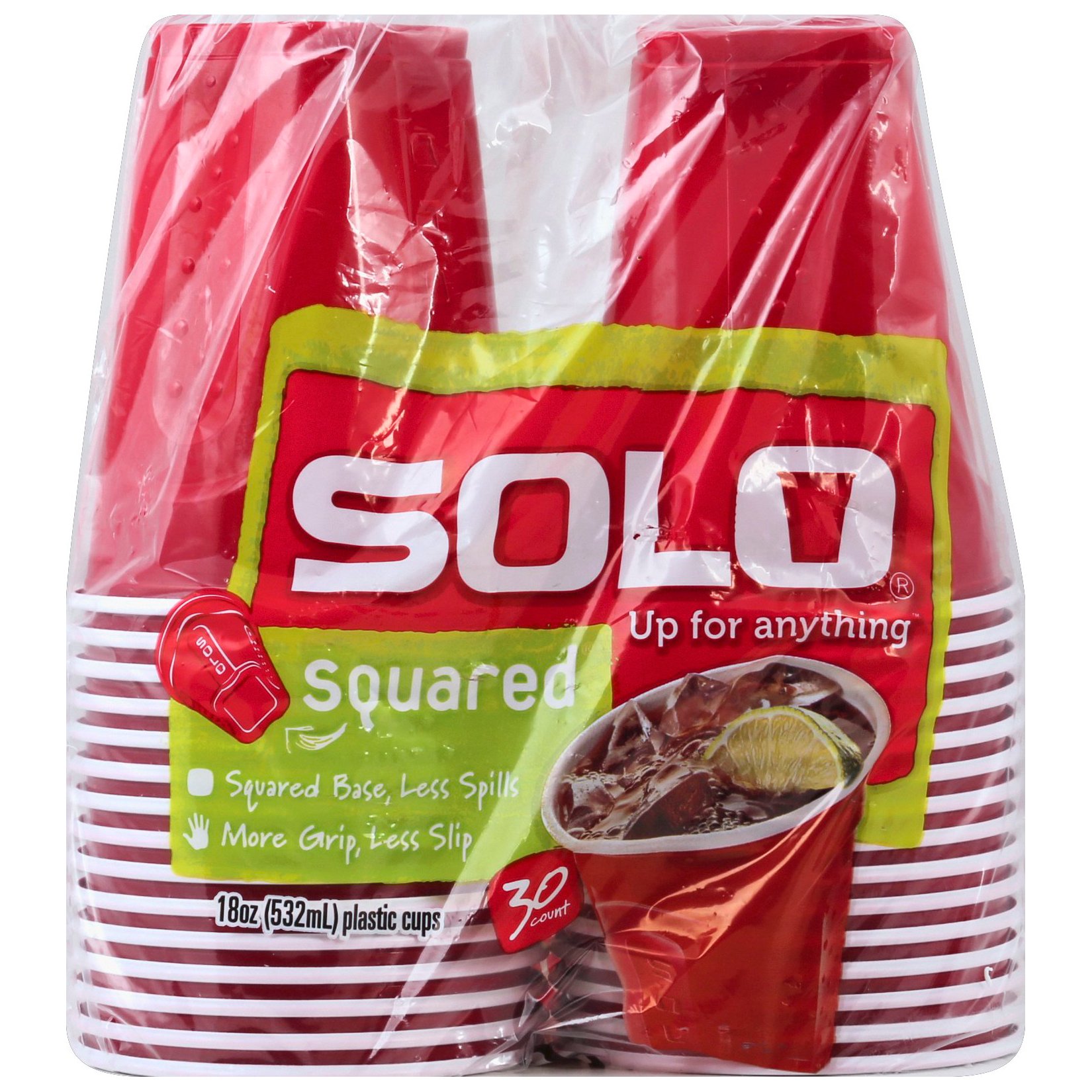  Solo Squared Red Cups, 18 Oz, 72 Count : Health