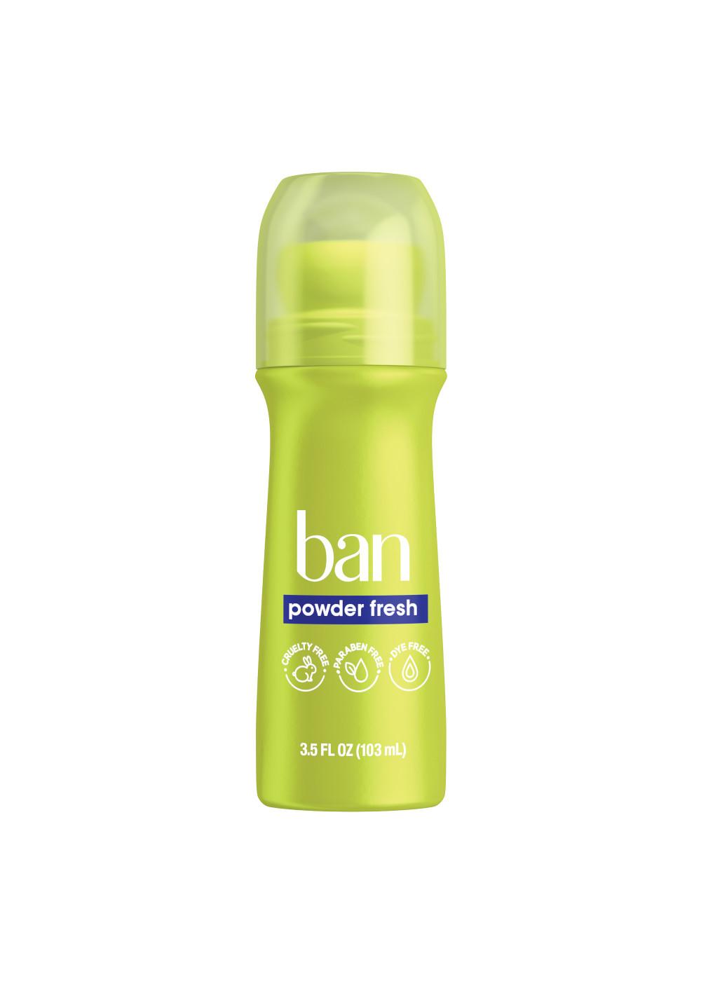 Ban Roll-On Antiperspirant Deodorant - Powder Fresh; image 1 of 9