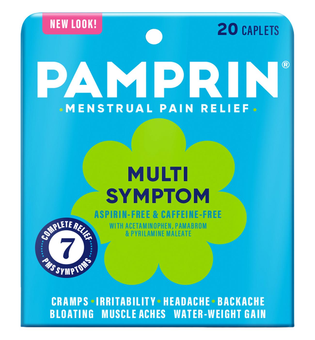 Pamprin Multi Symptom Menstrual Pain Relief Coated Caplets; image 1 of 7