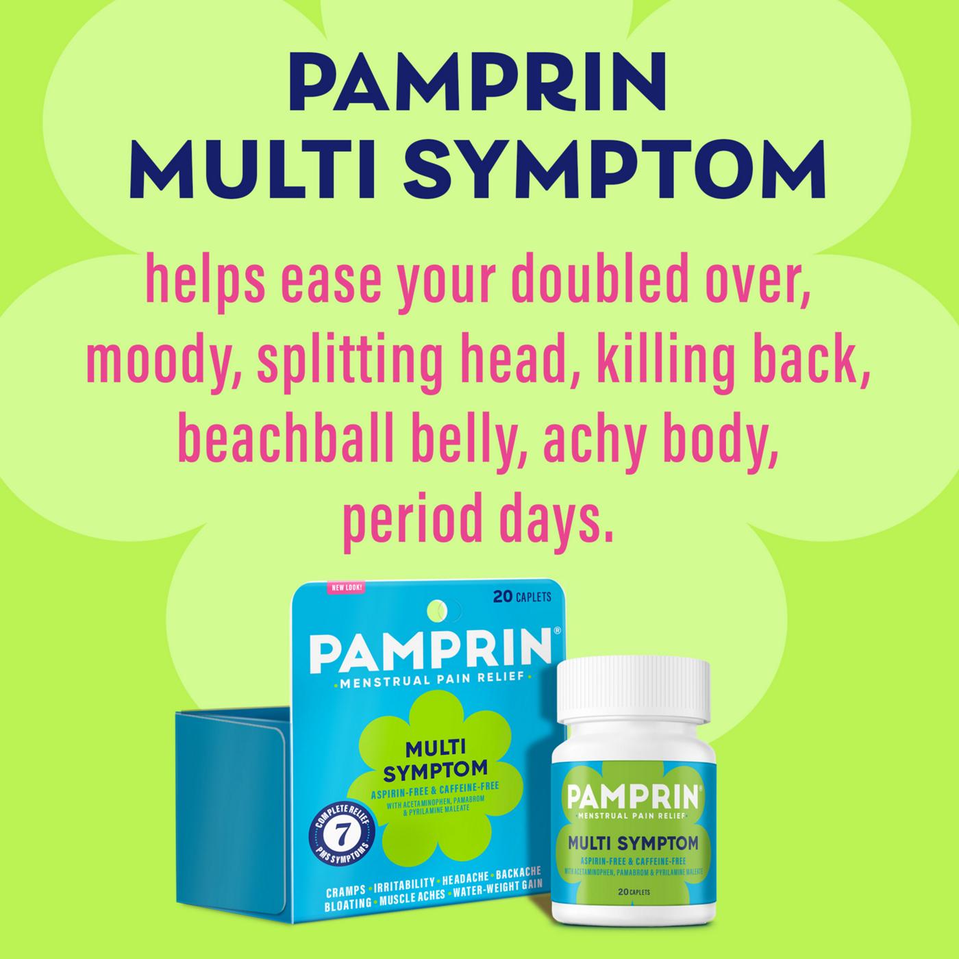 Pamprin Multi Symptom Menstrual Pain Relief Coated Caplets; image 2 of 7