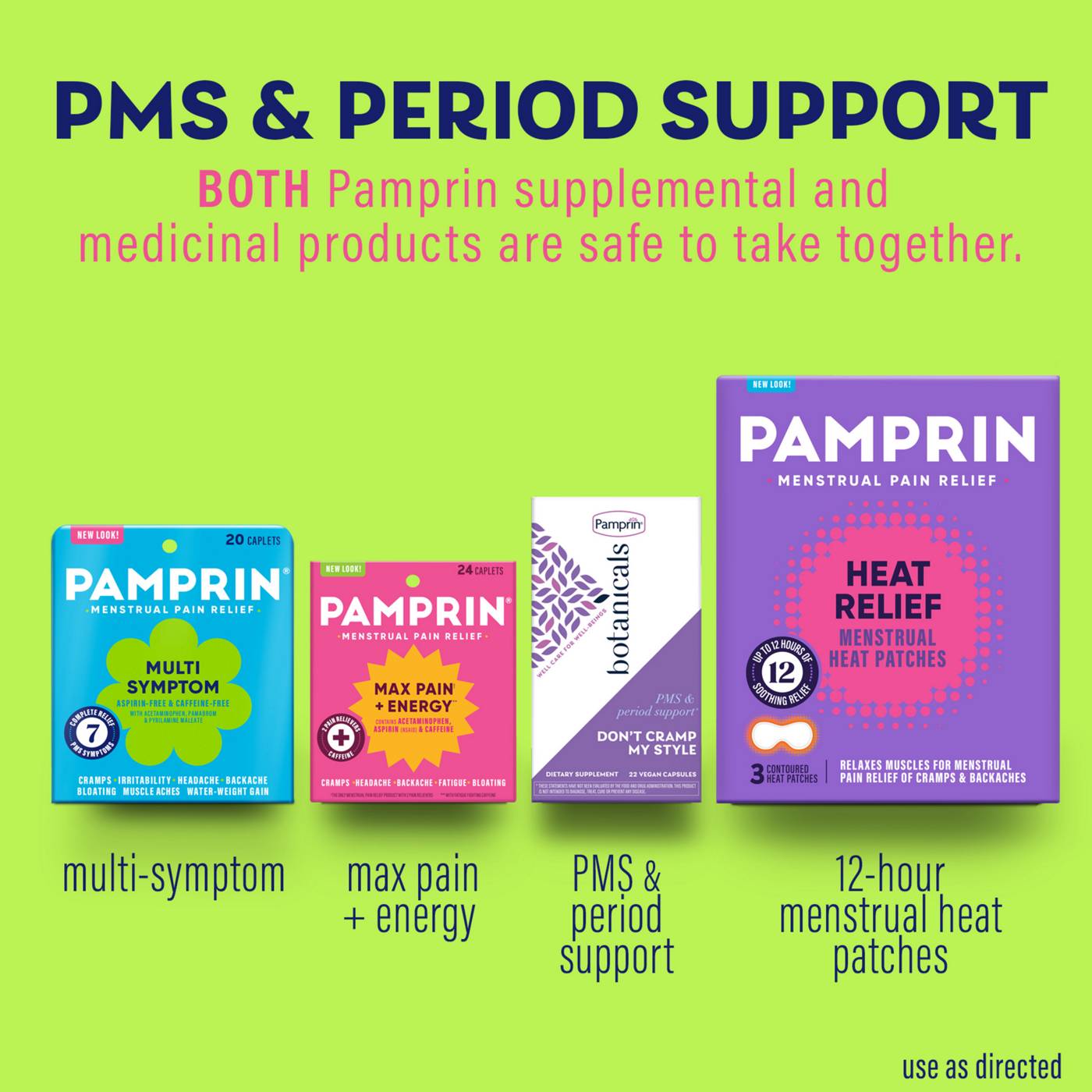 Pamprin Multi Symptom Menstrual Pain Relief Coated Caplets; image 5 of 7