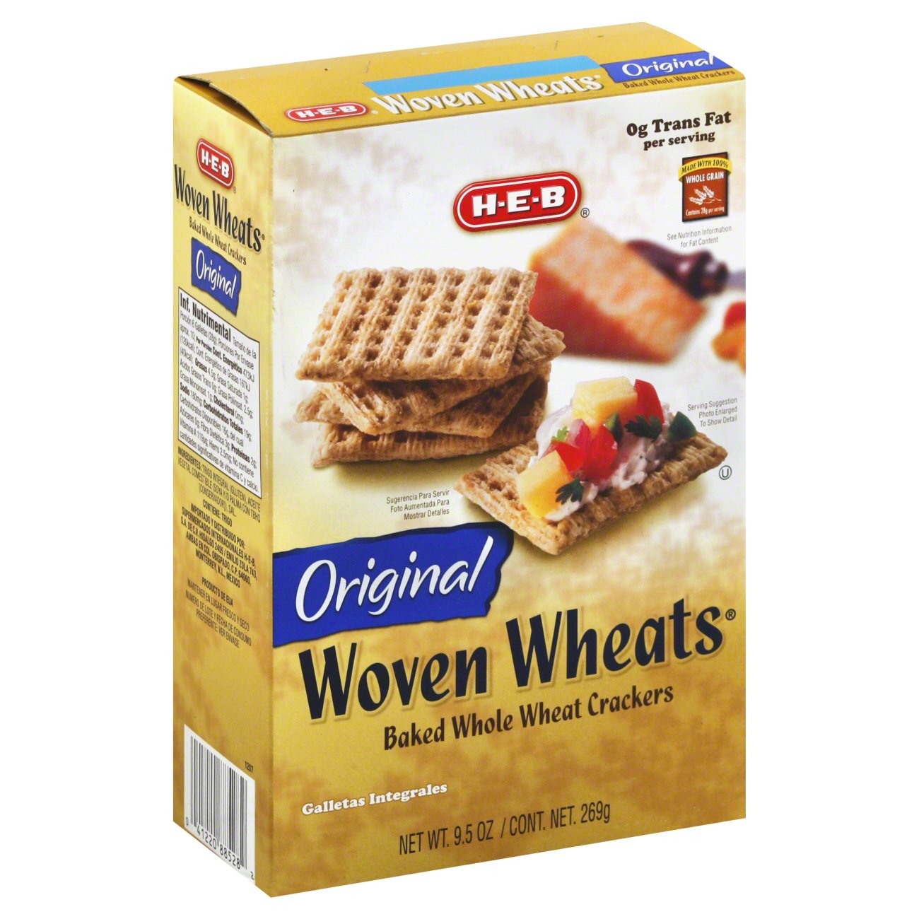 HEB Woven Wheat Crackers Shop Crackers & Breadsticks at HEB