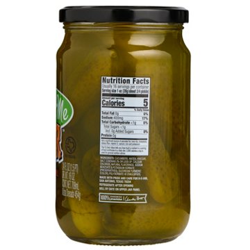 H-E-B Pickle Me Sour  Whole Dill Pickles, 24 oz