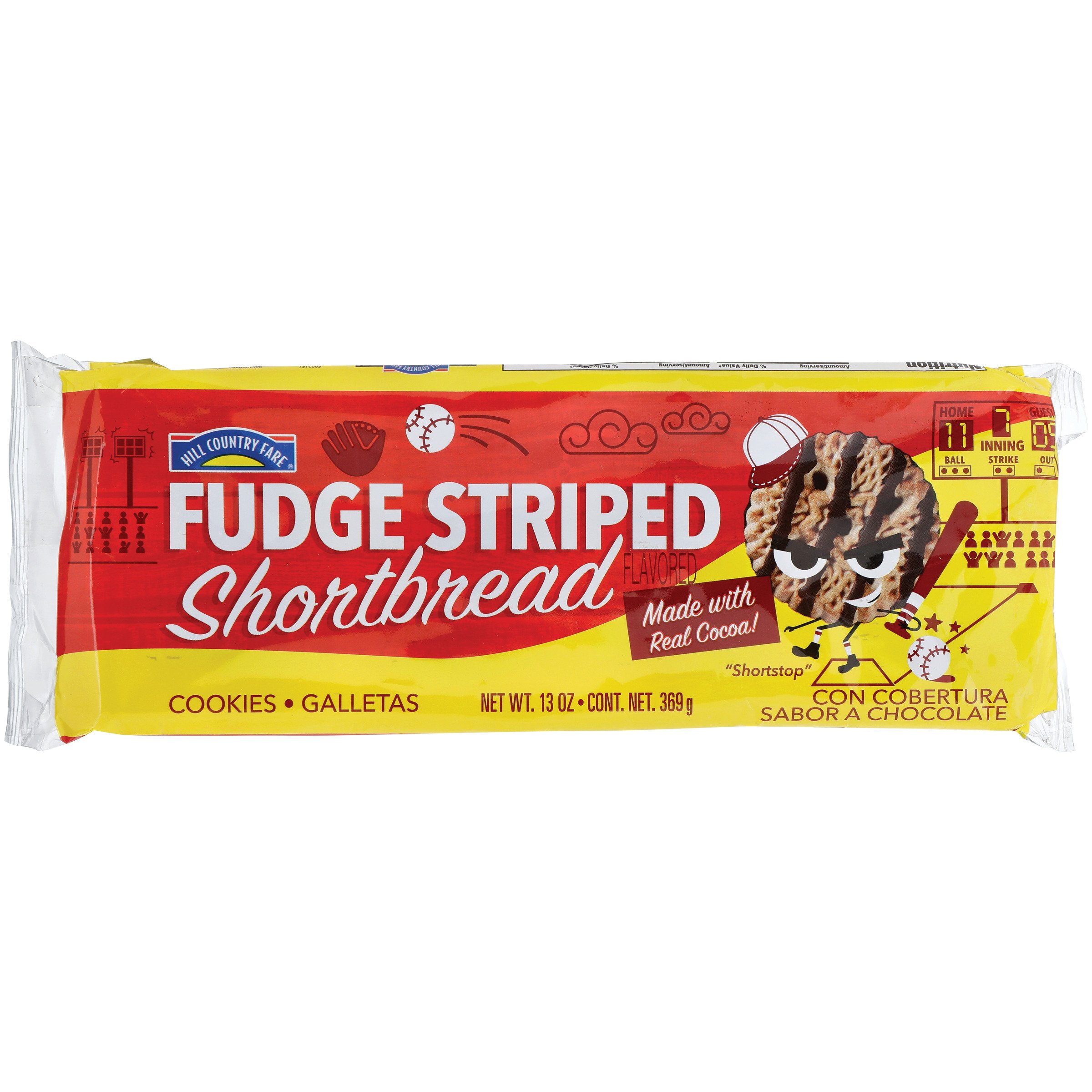 Hill Country Fare Fudge Striped Shortbread Cookies - Shop Cookies At H-E-B