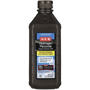 H-E-B Hydrogen Peroxide Topical Solution - First Aid Antiseptic, 16 oz