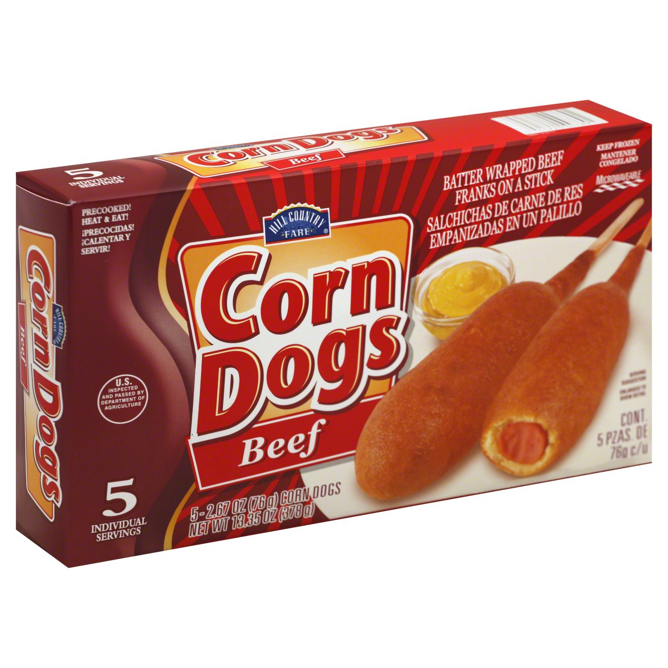 Hill Country Fare Beef Corn Dogs - Shop Sausages & Hot Dogs At H-E-B